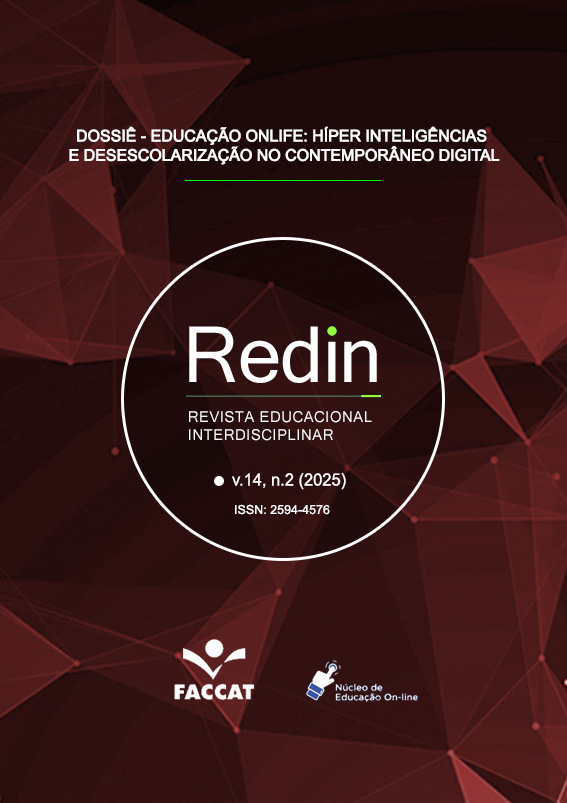 					Visualizar v. 14 n. 2 (2025): Redin - Dossiê "Educação OnLIFE: híper inteligências e desescolarização no contemporâneo digital"
				